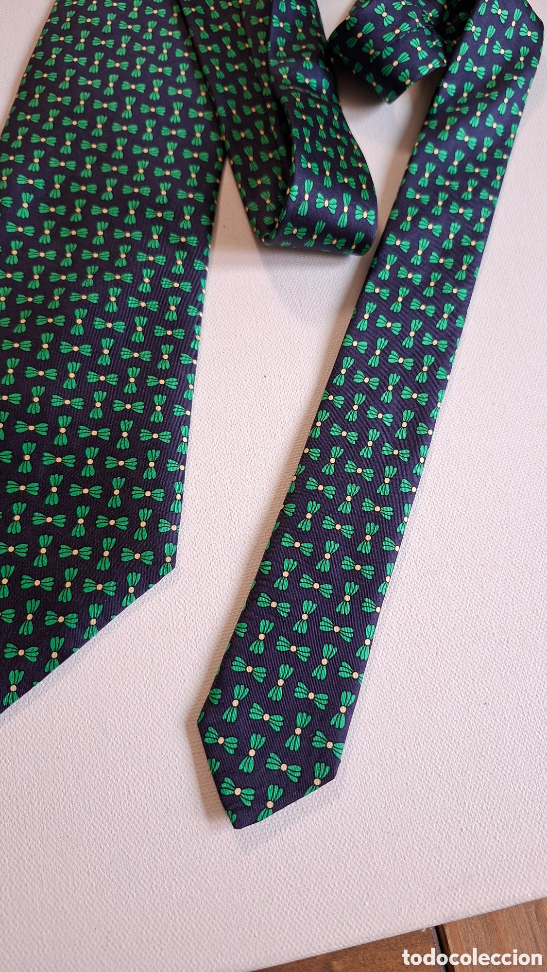 Vintage: Corbata Seda Natural Nueva - Foto 5