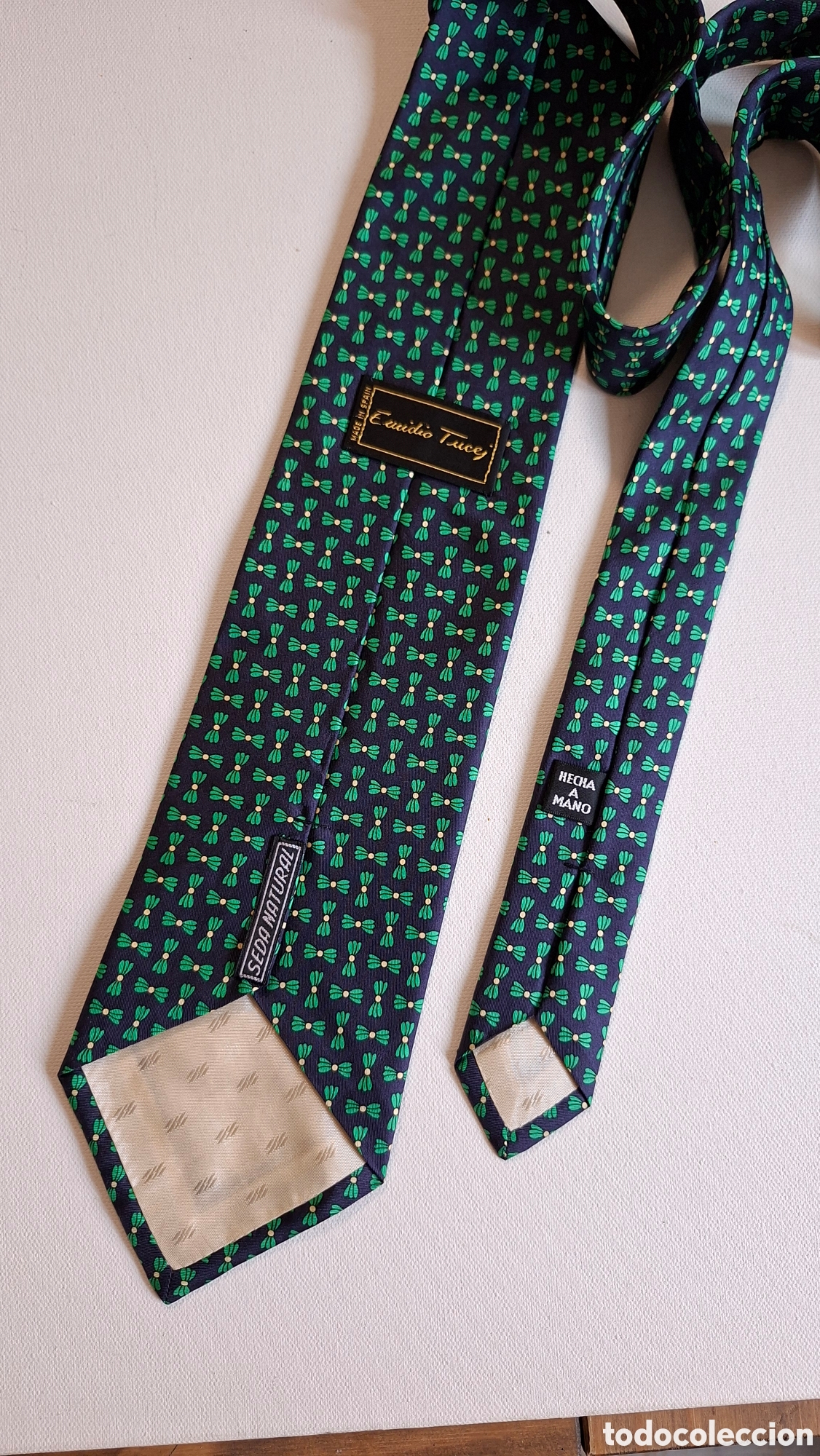 Vintage: Corbata Seda Natural Nueva - Foto 8