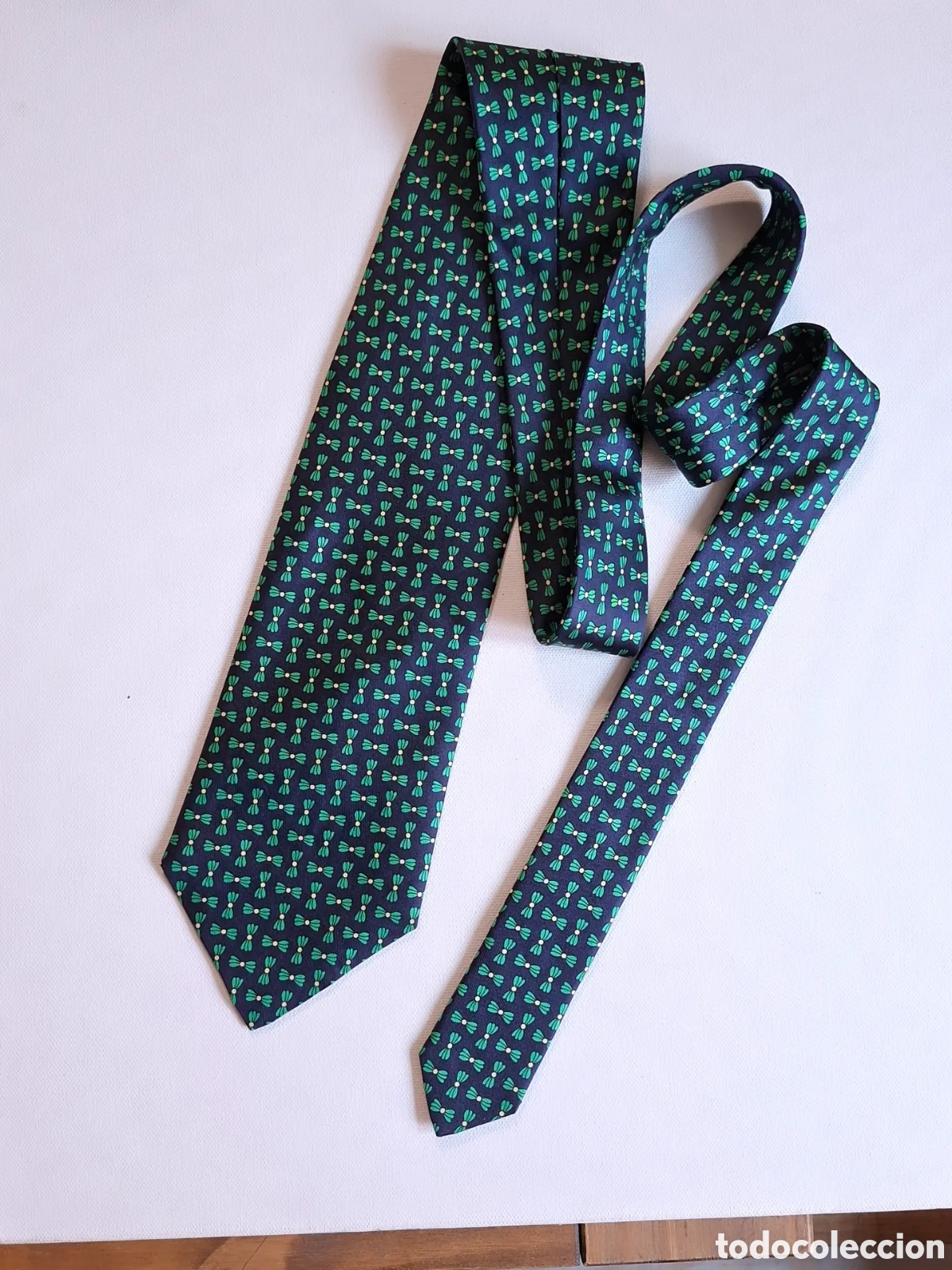 Vintage: Corbata Seda Natural Nueva