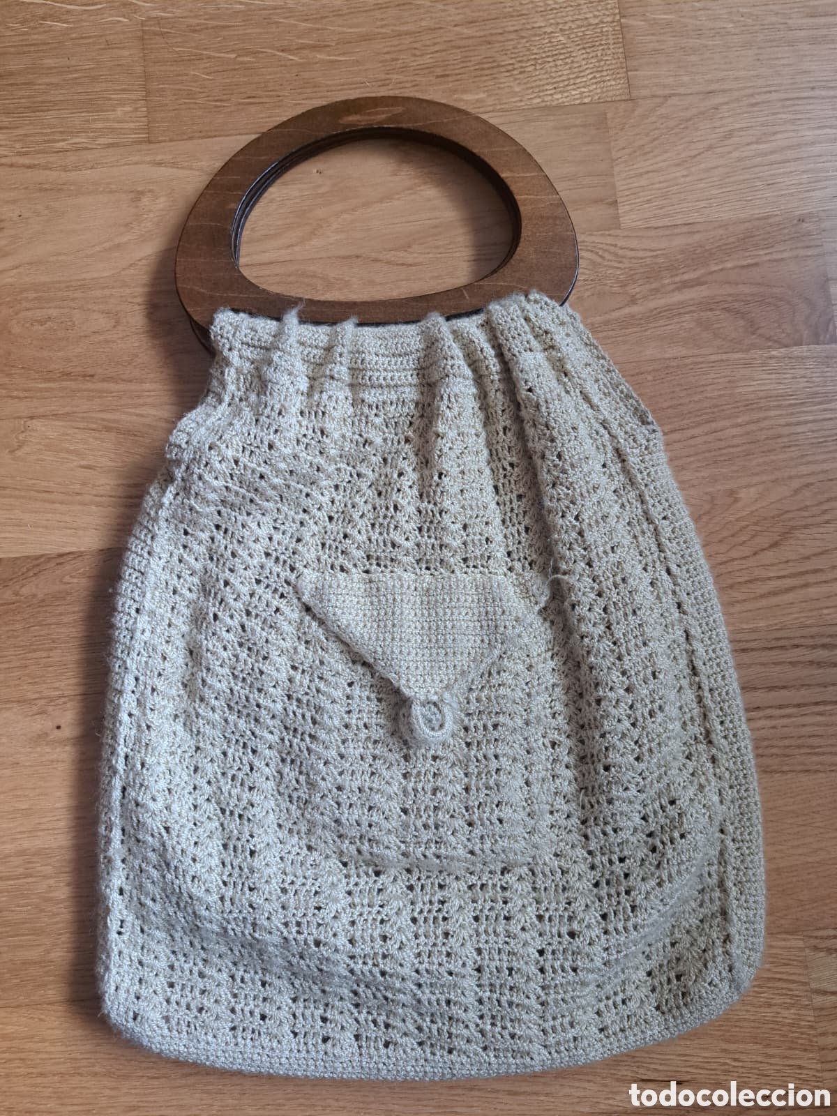 Vintage: Bolso de ganchillo vintage