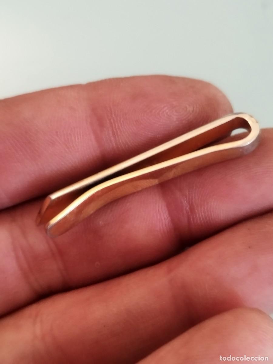 Vintage: Antiguo pasador de corbata de metal dorado. - Foto 2