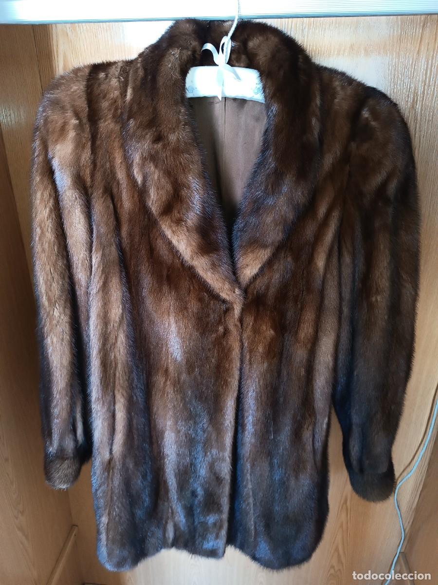Vintage: Abrigo Vis&oacute;n IVONNE Alta Moda en Piel Saga Mink