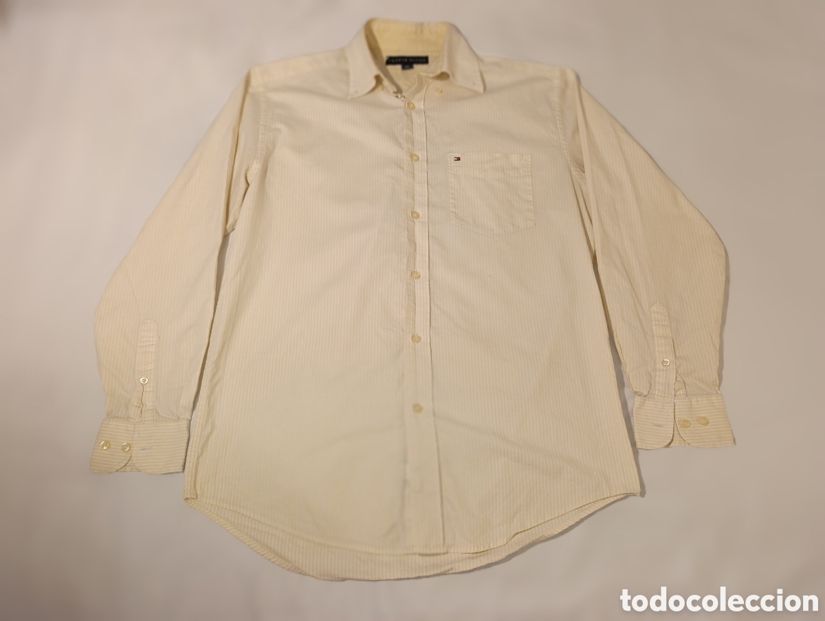 Vintage: Camisa Tommy Hilfiger talla S rayas amarillas vintage