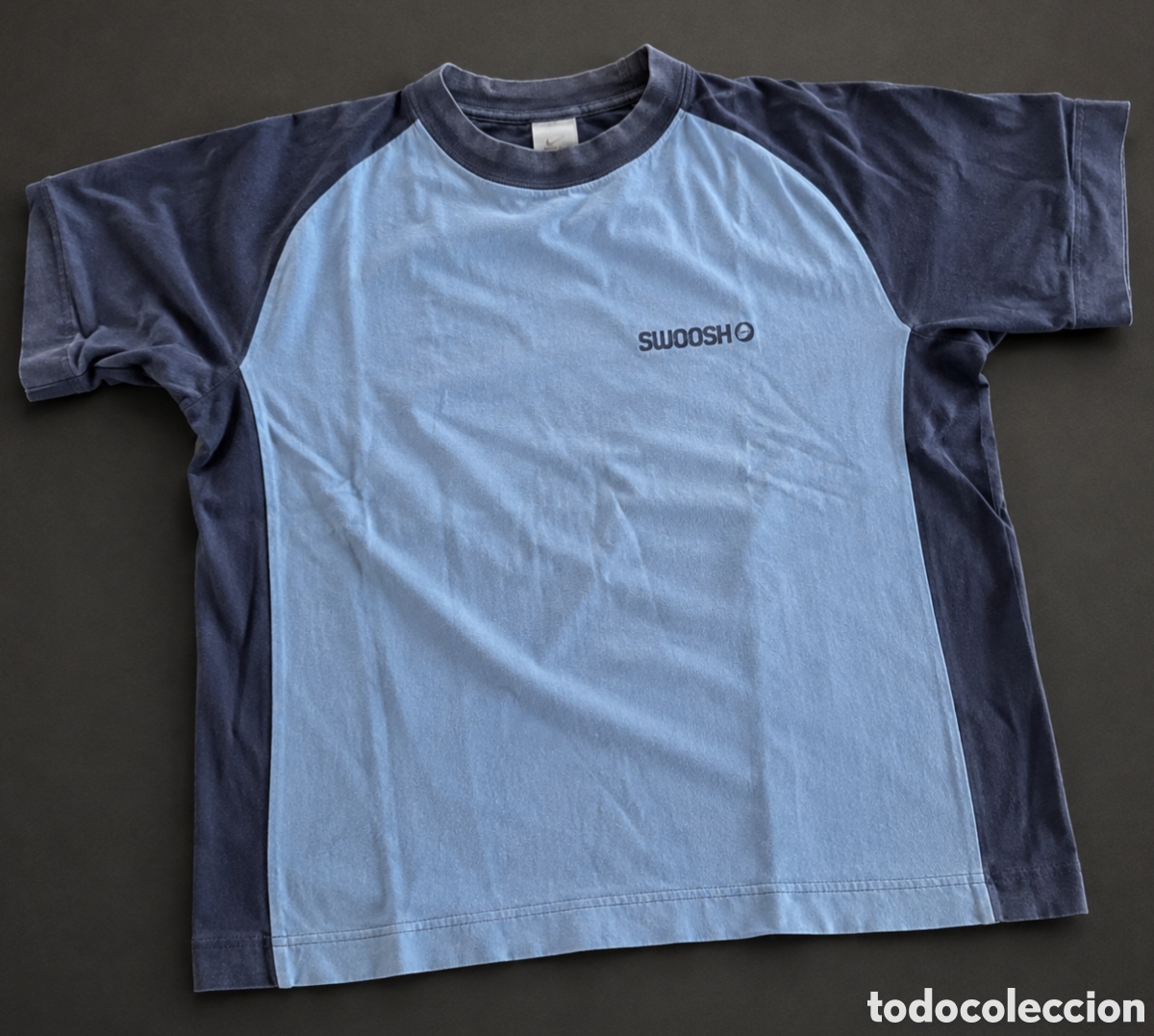 Vintage: Nike Swoosh vintage Xtra Cotton camiseta azul talla M/L