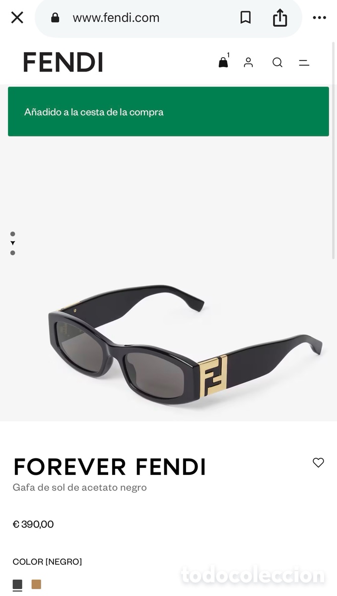 Vintage: Gafas de sol mujer Fendi - Foto 2