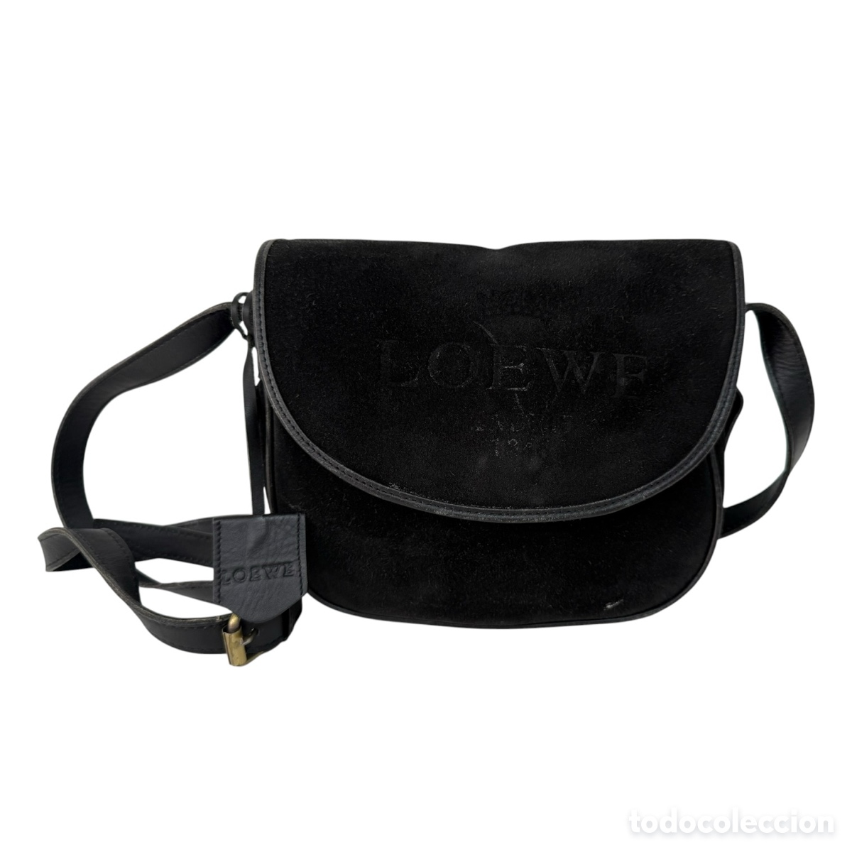 Vintage: LOEWE. Bolso Loewe de piel de ante vintage