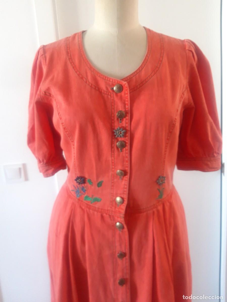 Vintage: Vestido austriaco, en algodon. Talla42. - Foto 3