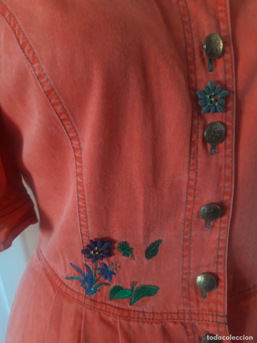 Vintage: Vestido austriaco, en algodon. Talla42. - Foto 4