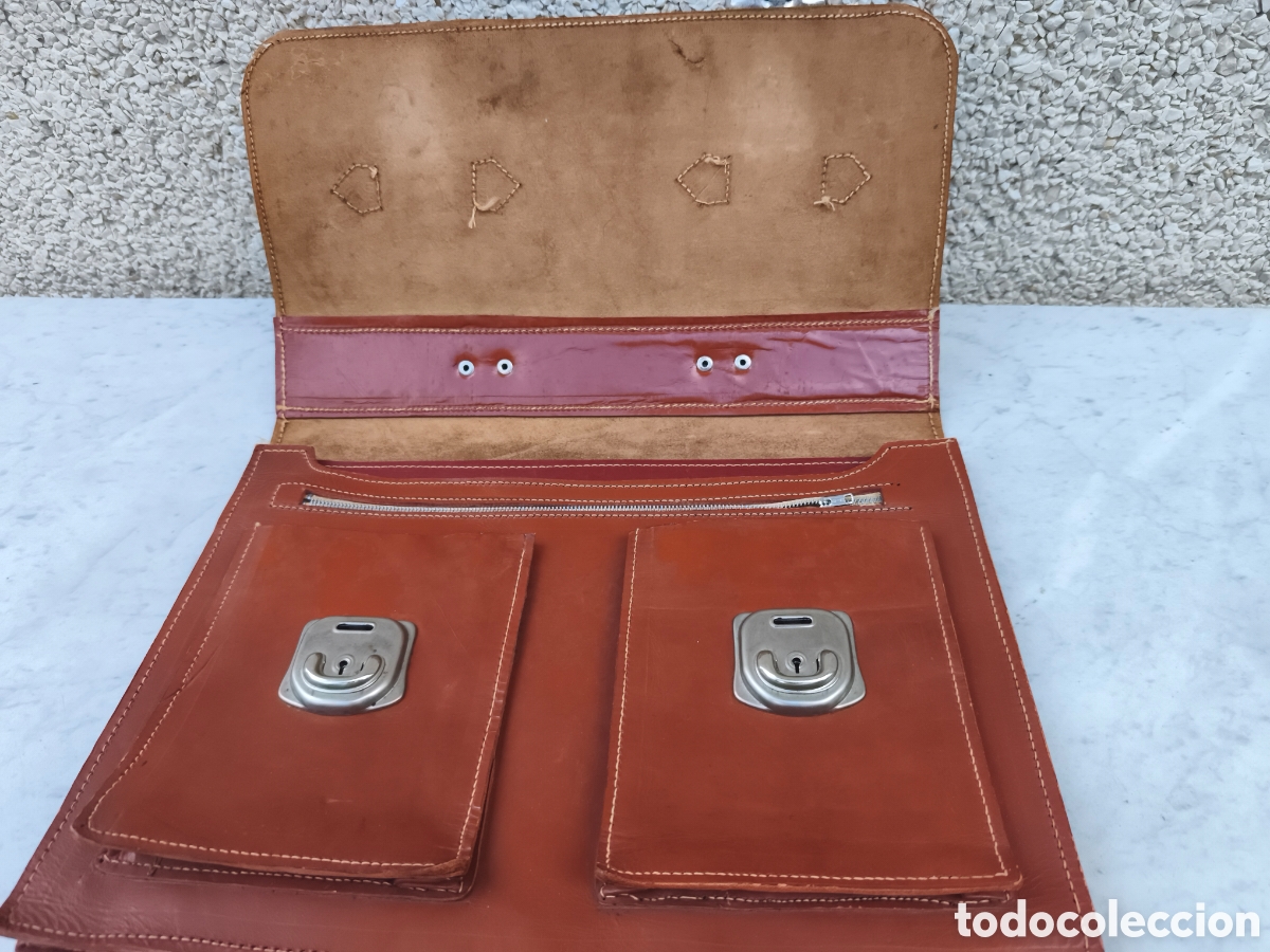 Vintage: Maleta / malet&iacute;n 100% cuero - Foto 2