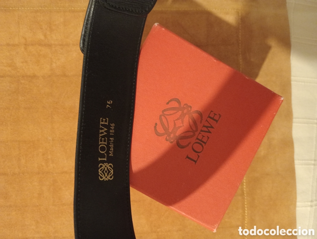 Vintage: Cintur&oacute;n LOEWE de mujer &ndash; Negro &ndash; 90 cm - Foto 4