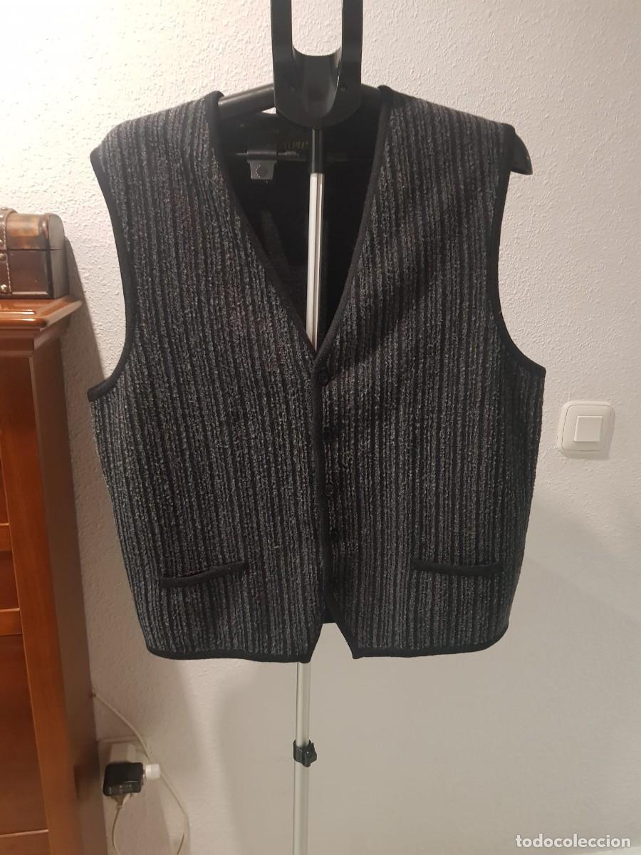Vintage: Vintage-Chaleco de punto Laypun a&ntilde;os 70&ndash;80 talla 54 (XL actual)