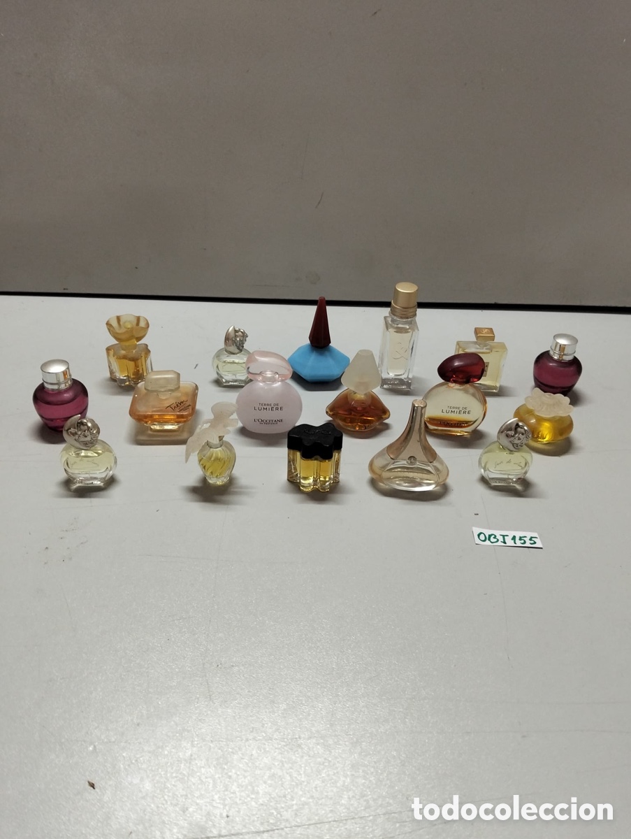 Vintage: colecci&oacute;n variada de frascos de perfume en miniatura