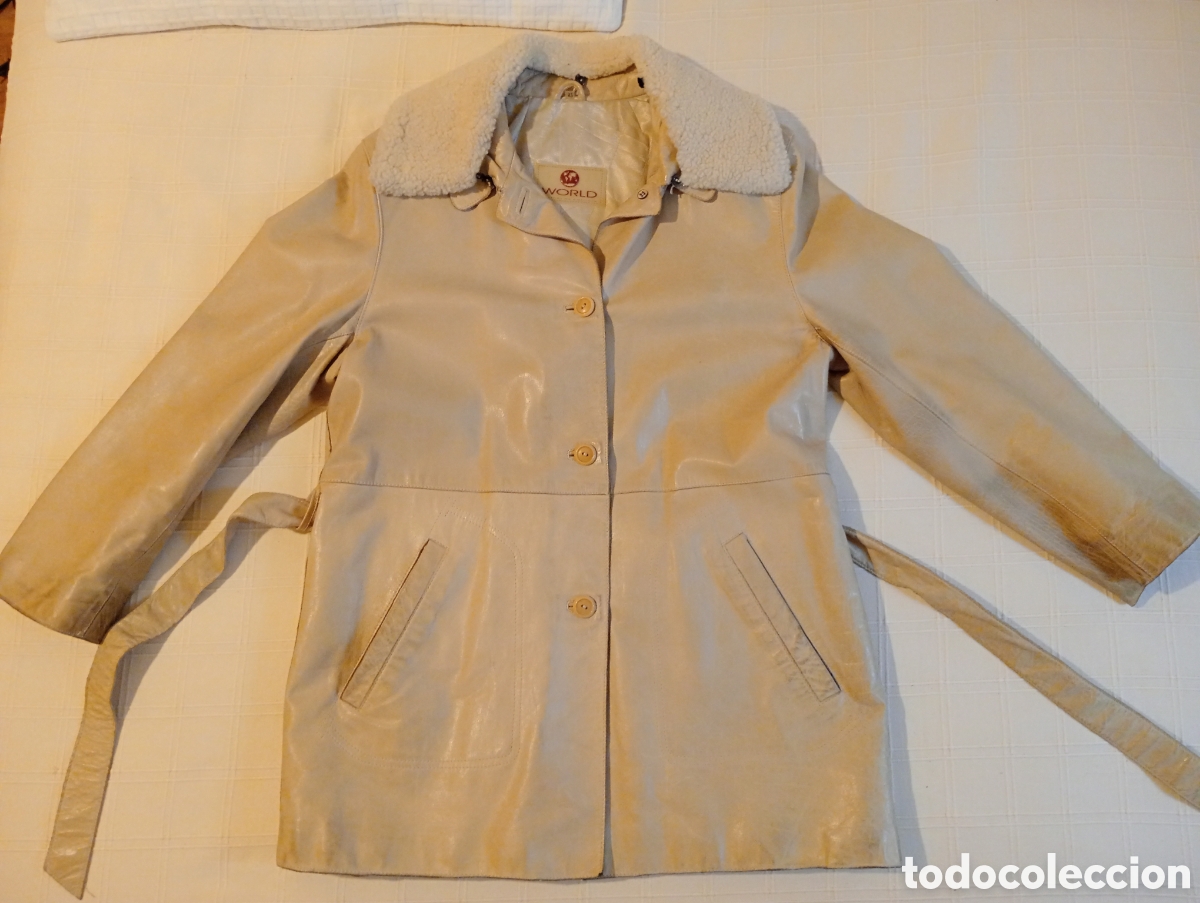 Vintage: CHAQUET&Oacute;N / ABRIGO DE PIEL B&Uacute;FALO BY PATRICIA (MENORCA)