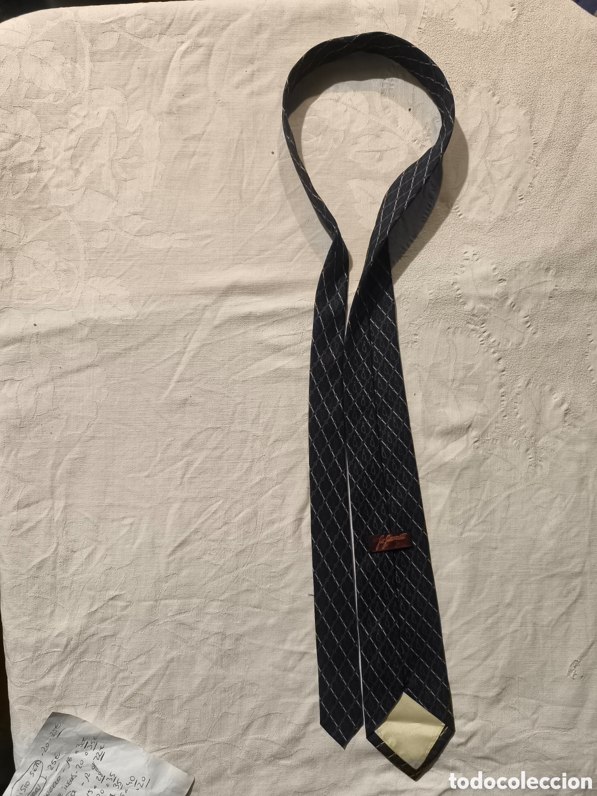 Vintage: Corbata Filippo Neri burdeos c&iacute;rculos 100% seda Made in Italy vintage alta gama