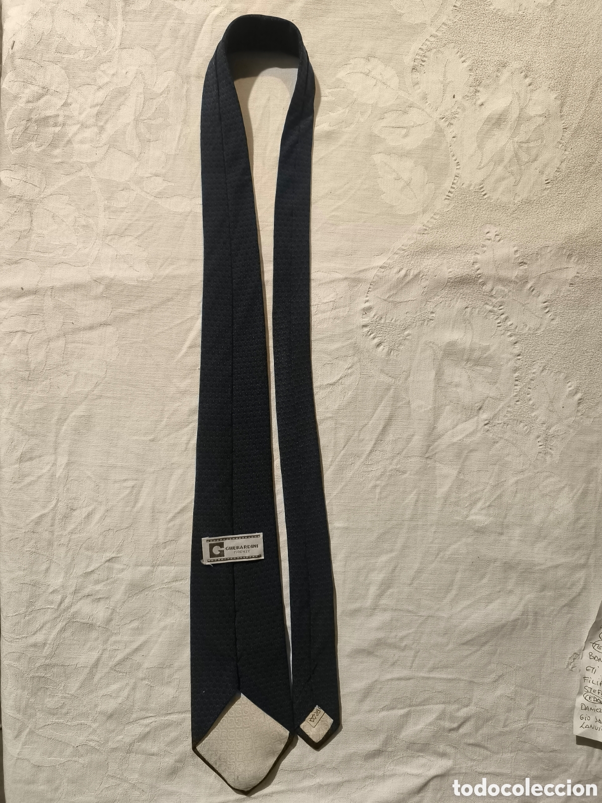 Vintage: Corbata Gherardini Firenze plumas pavo real 100% seda italiana lujo vintage 60&euro;