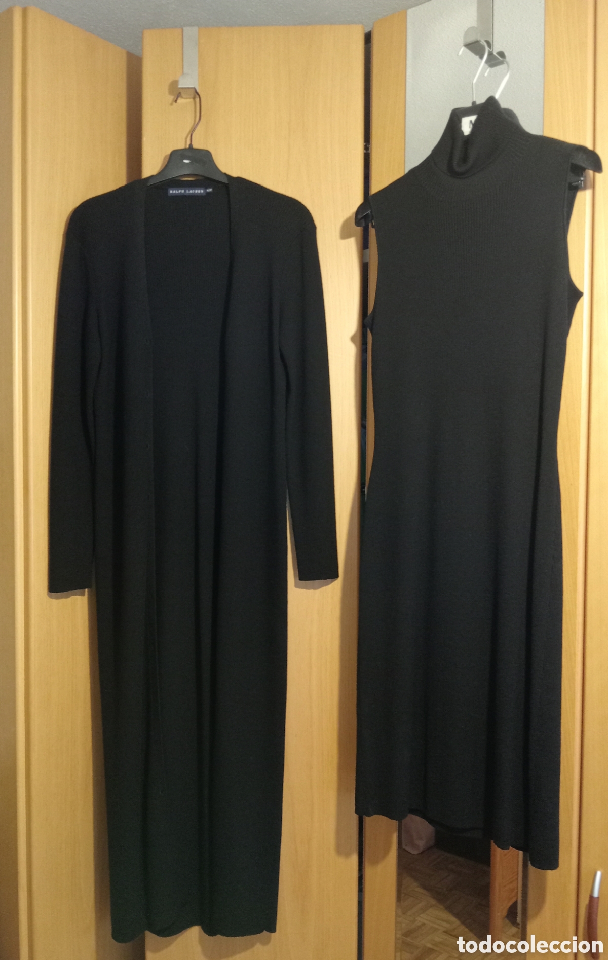Vintage: Conjunto Ralph Lauren &ndash; Vestido + Rebeca larga en lana 100% &ndash; Talla M