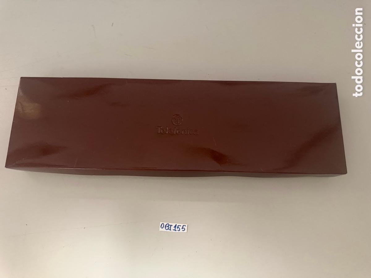 Vintage: Funda de viaje en piel, para corbata Telefonica, - Foto 3
