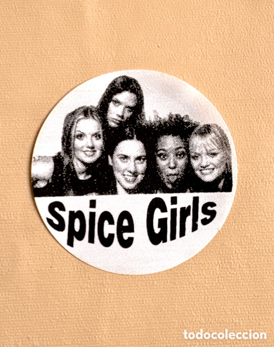Vintage: &Uacute;NICO - GRUPO SPICE GIRLS PARCHE TERMOADHESIVO A&Ntilde;OS 90 . Nuevo . Stock tienda cerrada