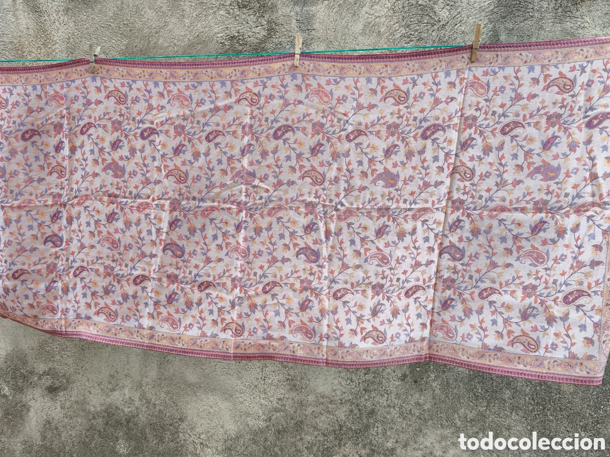 Vintage: Espectacular pashmina, sin estrenar - Foto 5