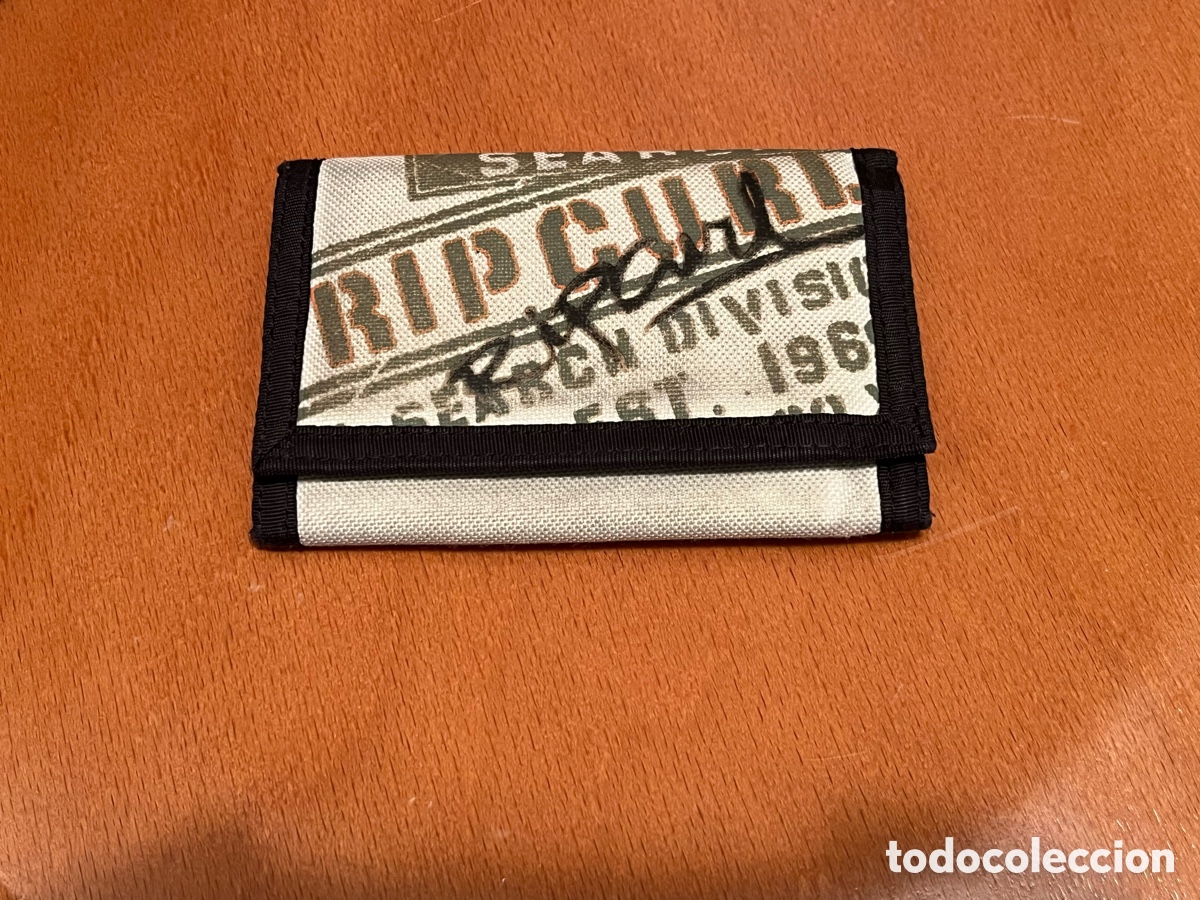 Vintage: Cartera - monedero RIP CURL con belcro y cremallera. A&ntilde;os 90