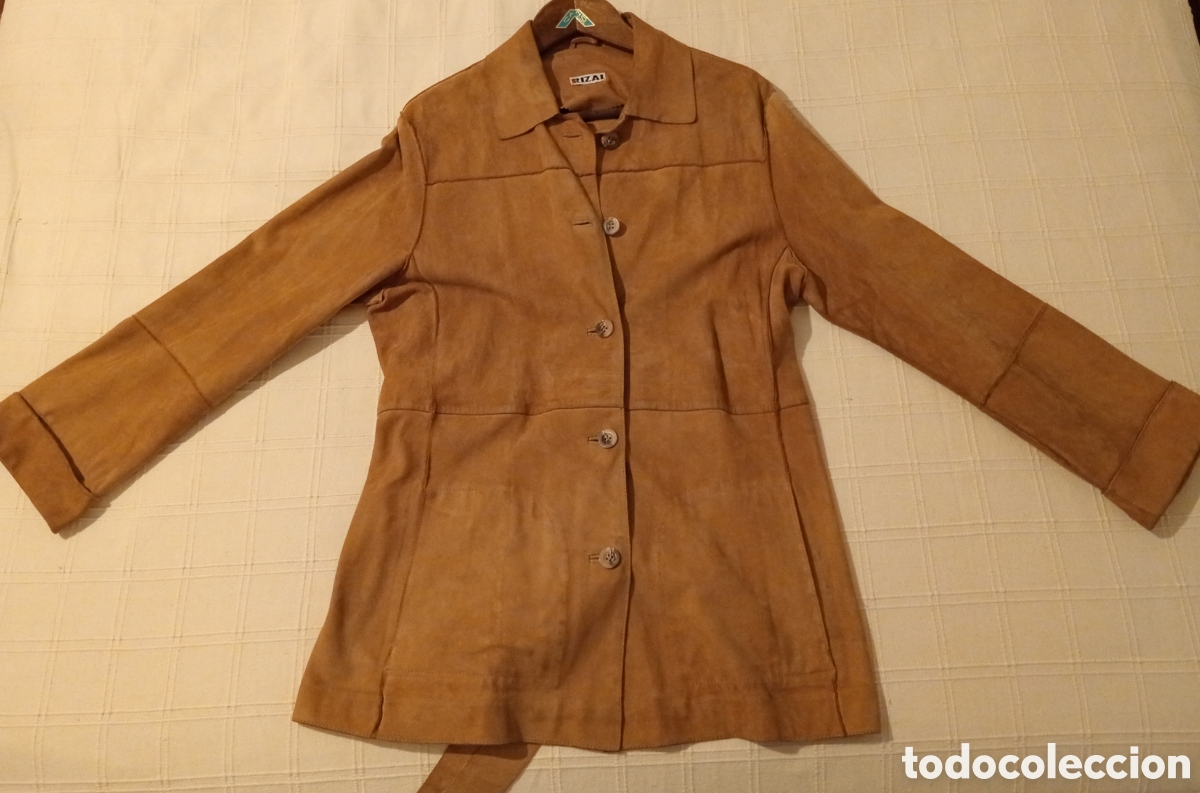 Vintage: Chaqueta de ante 100% cuero Rizai - Color camel - Rizai-Cannes Francia