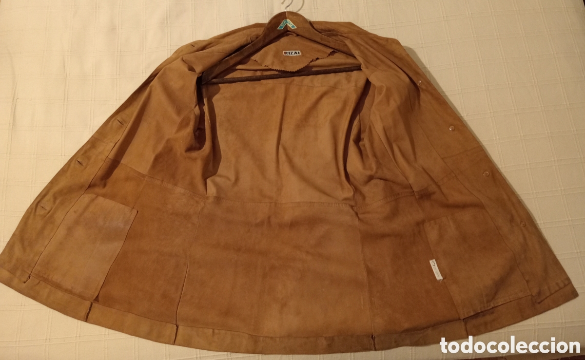 Vintage: Chaqueta de ante 100% cuero Rizai - Color camel - Rizai-Cannes Francia