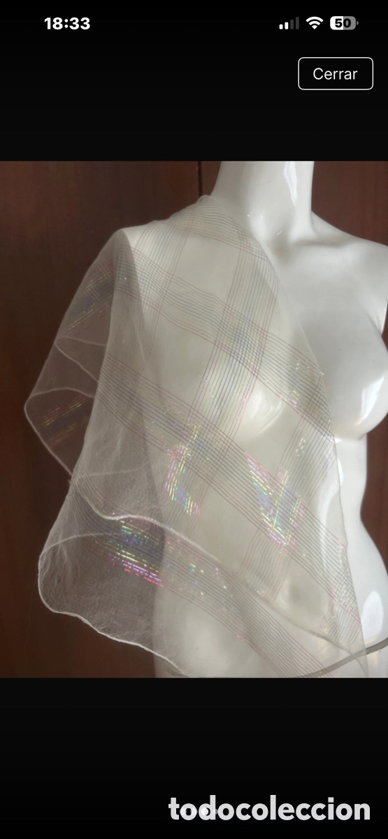 Vintage: Pa&ntilde;uelo vintage transparente - Foto 2