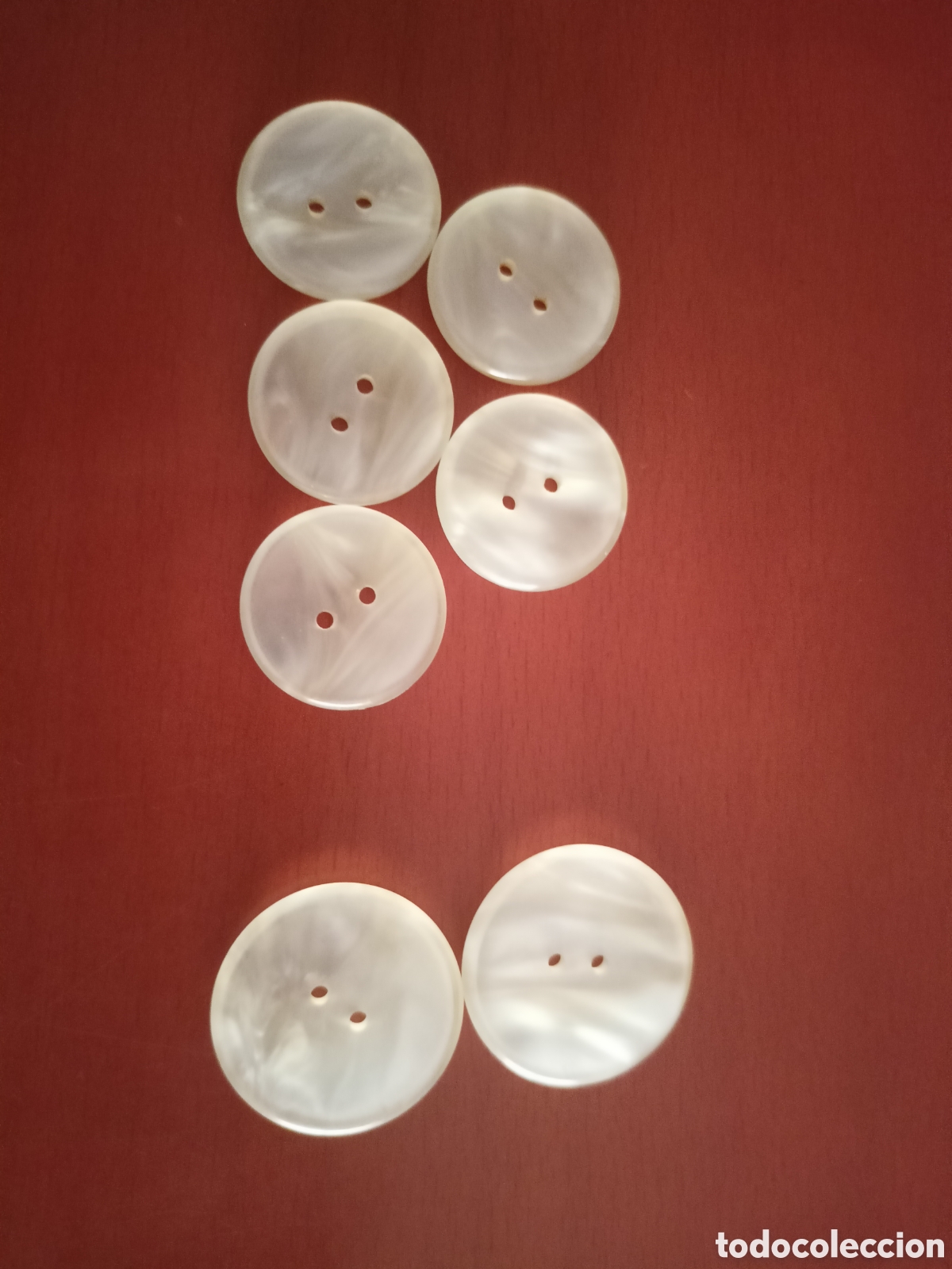 Vintage: 7 botones transparentes 2 medidas