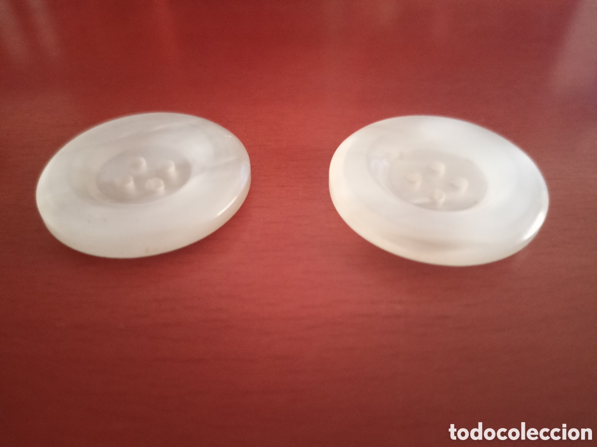 Vintage: 2 botones transparentes - Foto 2