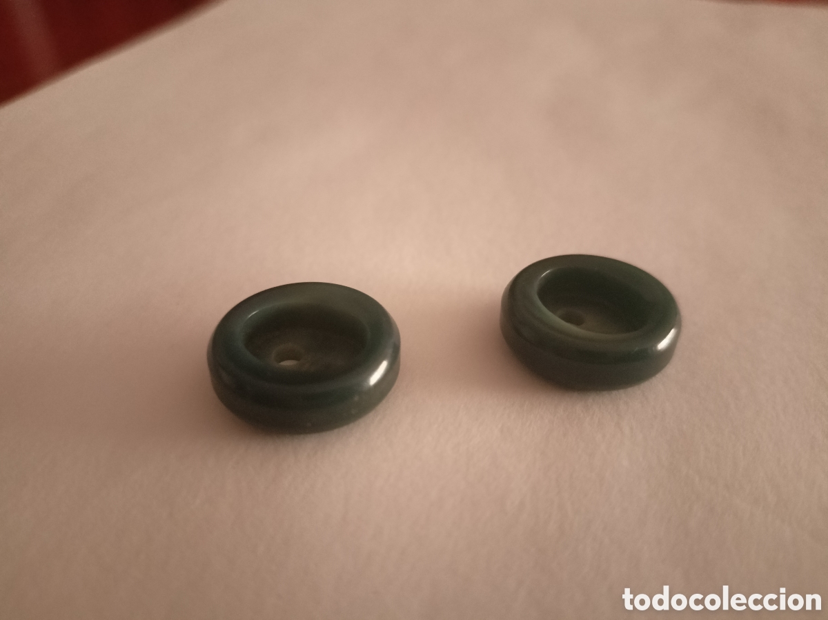 Vintage: 2 botones verdes vintage - Foto 2