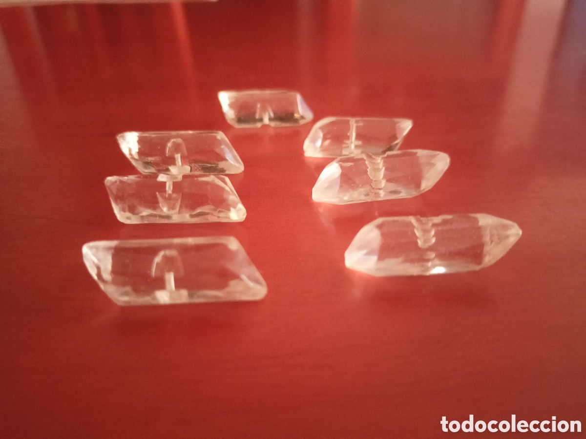 Vintage: 7 botones transparentes vintage - Foto 2