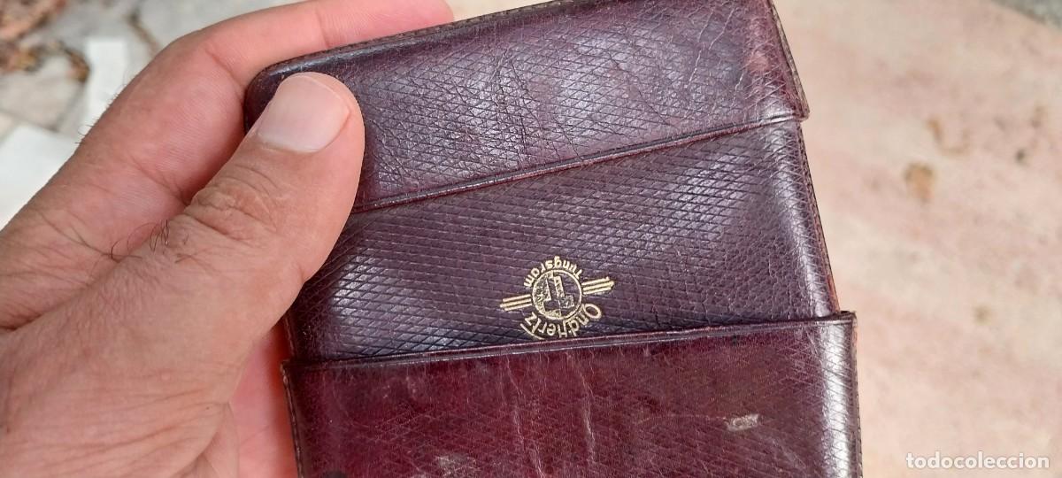 Vintage: ANTIGUO MONEDERO EN CUERO MIRAR RESELLO