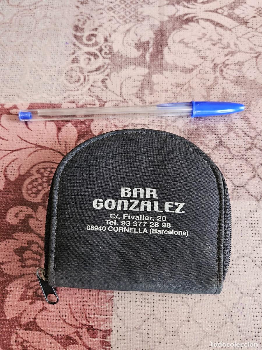 Vintage: Monedero Peque&ntilde;o Con Cremallera Obsequio Del Bar Gonz&aacute;lez De Cornell&aacute; De Llobregat.