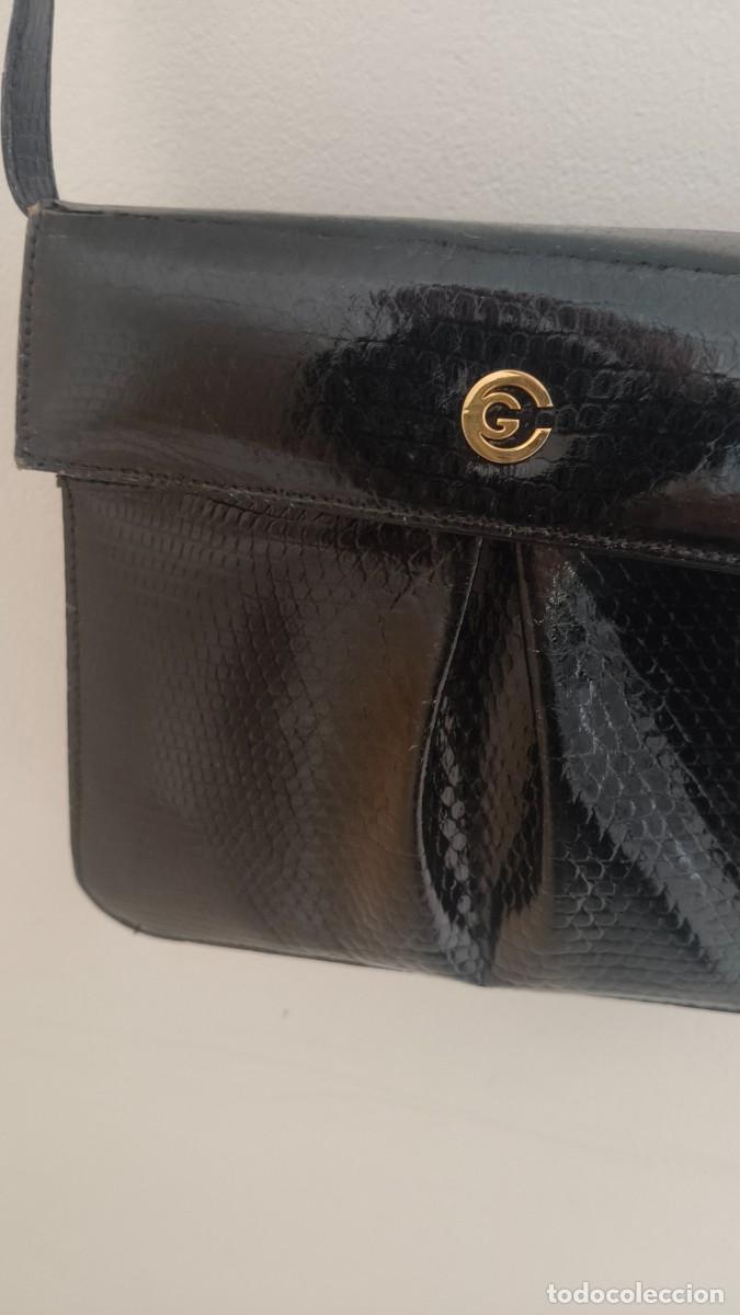 Vintage: Sac bandouli&egrave;re en peau de l&eacute;zard ann&eacute;e 80 neuf d &eacute;poque