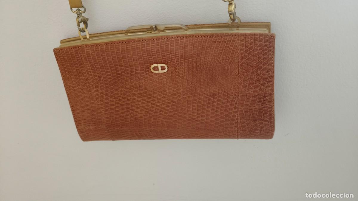 Vintage: Sac bandouli&egrave;re en peau de l&eacute;zard ann&eacute;e 60 LEIP marque espagnole et br&eacute;silienne tr&egrave;s connue