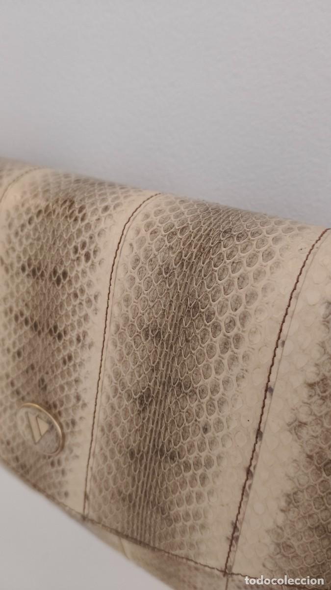 Vintage: Sac a main python v&eacute;ritable Mario Valentino ann&eacute;e 80 - Foto 7