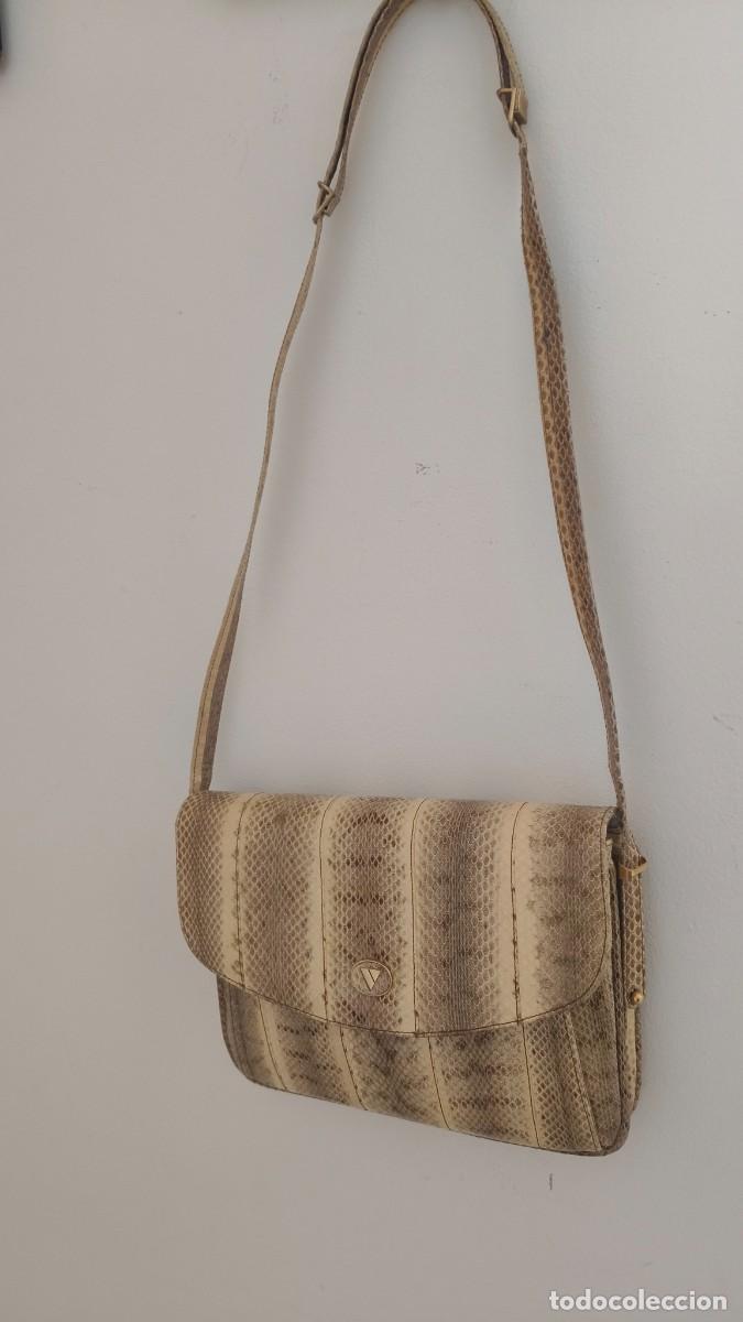 Vintage: Sac a main python v&eacute;ritable Mario Valentino ann&eacute;e 80 - Foto 8