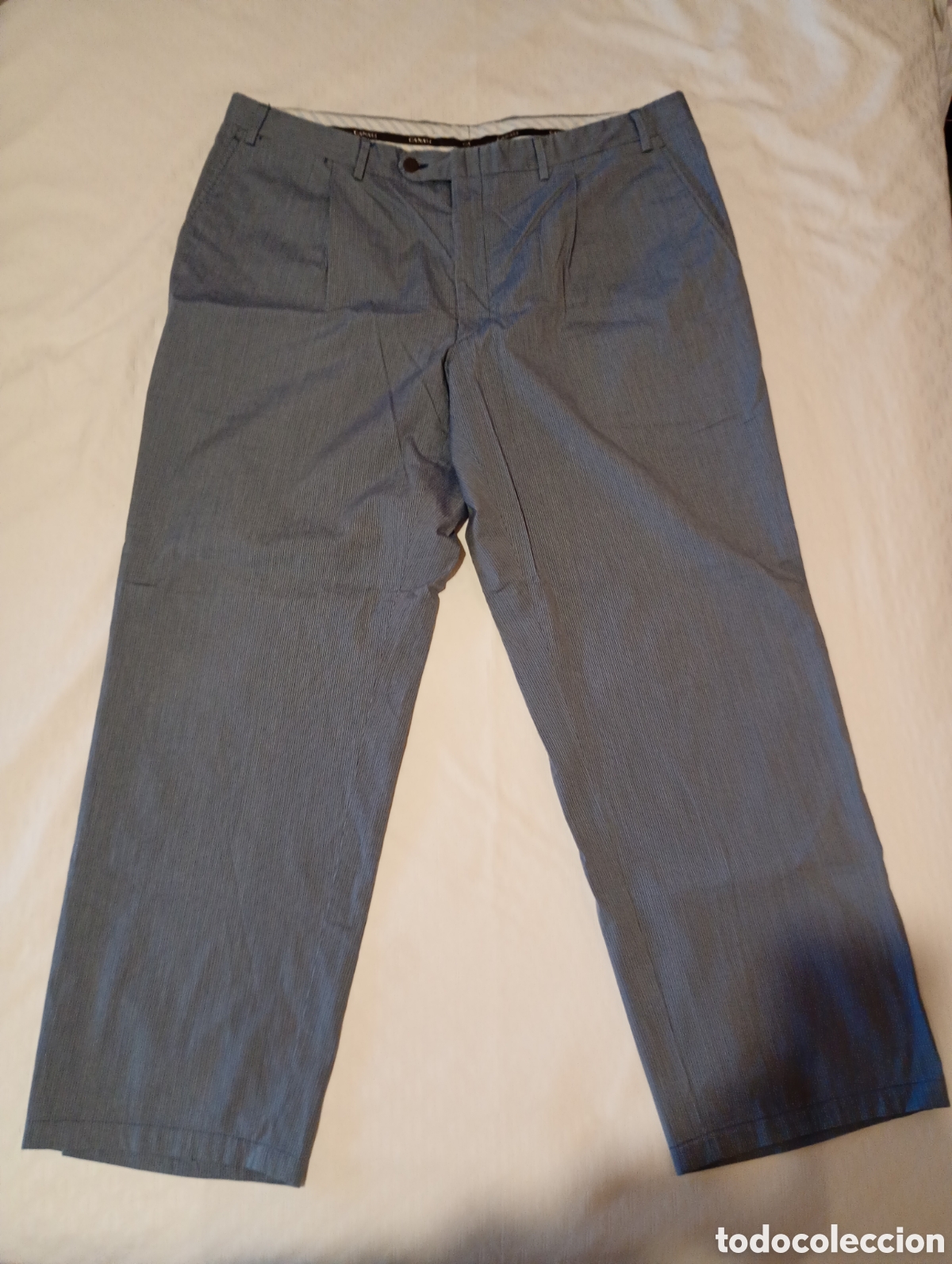 Vintage: Pantal&oacute;n de vestir Canali hombre talla 56 algod&oacute;n premium