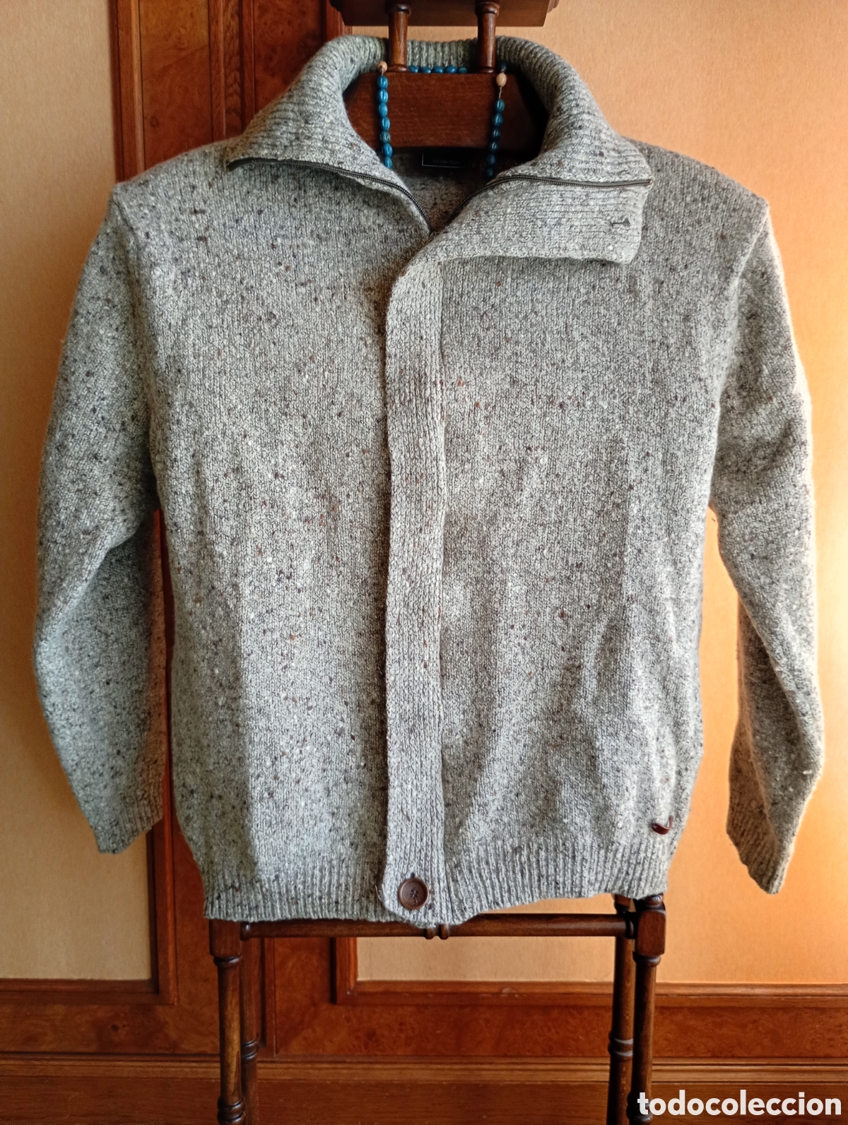Vintage: Jersey o chaqueta con cremallera Magregor distinci&oacute;n Lana punto de lana