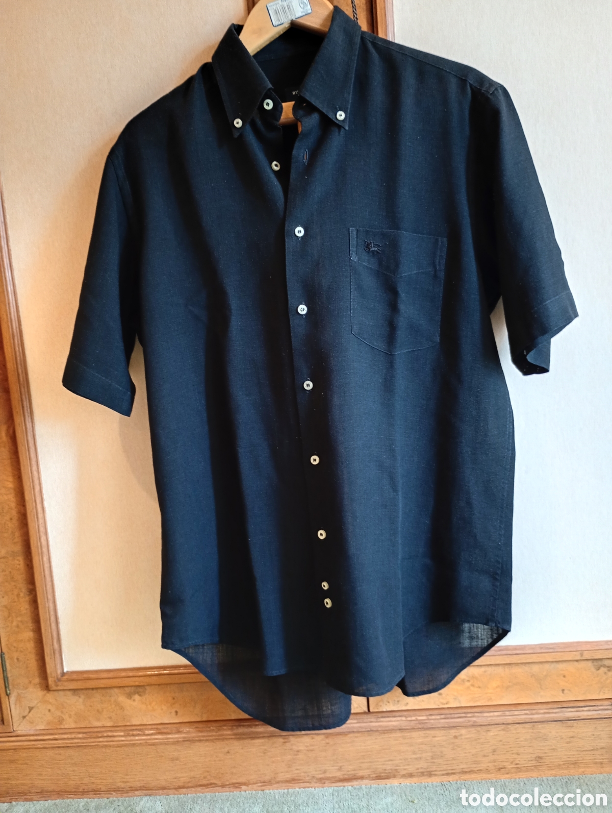 Vintage: Camisa Burberry color negro talla M