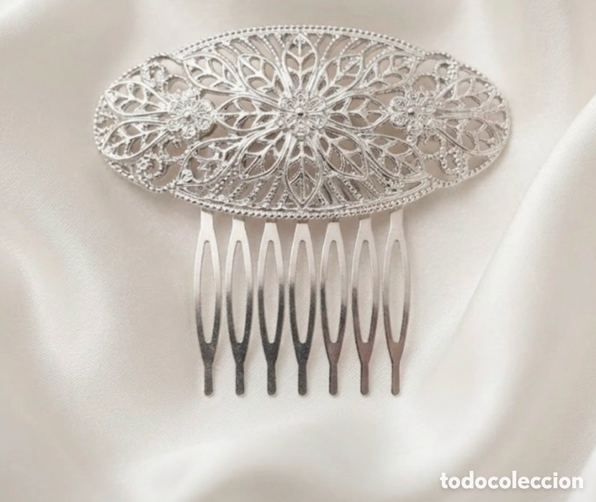 Vintage: Peina para el pelo color plateado