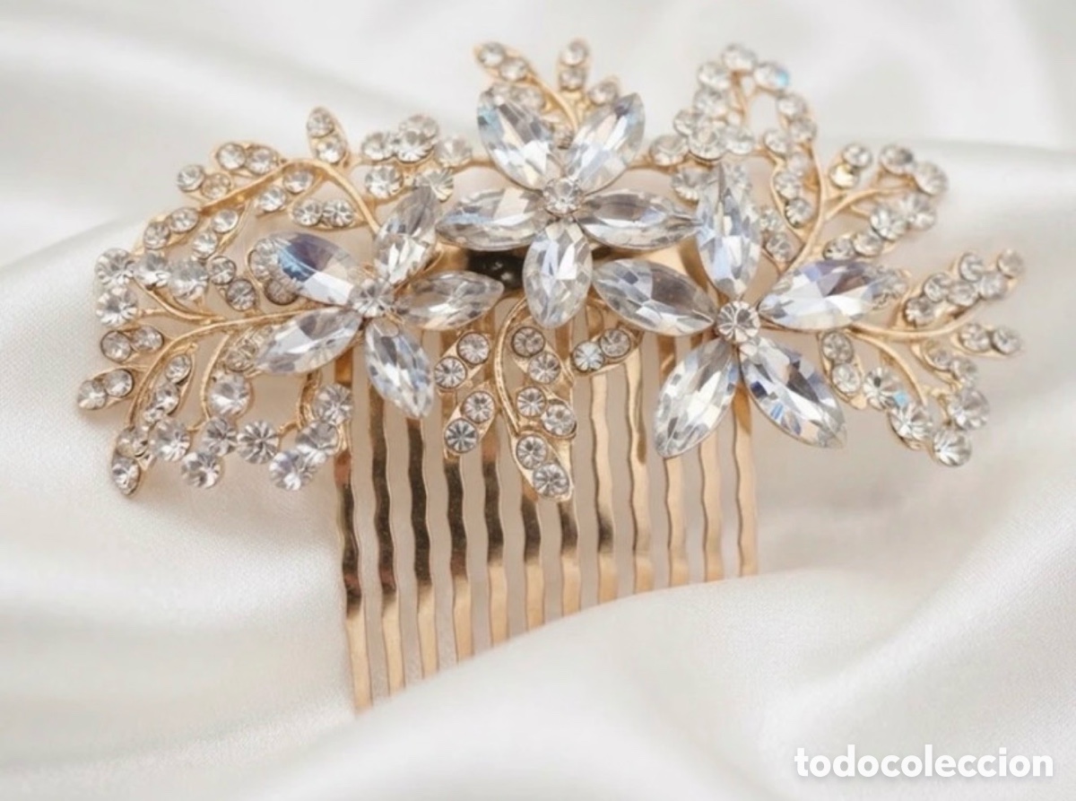 Vintage: Peina para el pelo dorada