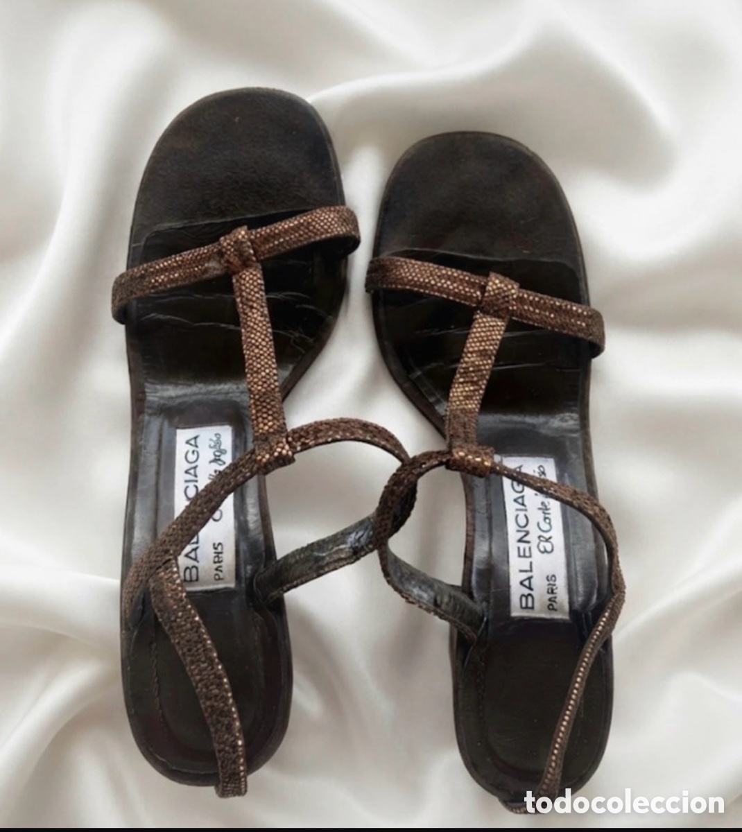 Vintage: Sandalias de tac&oacute;n Balenciaga