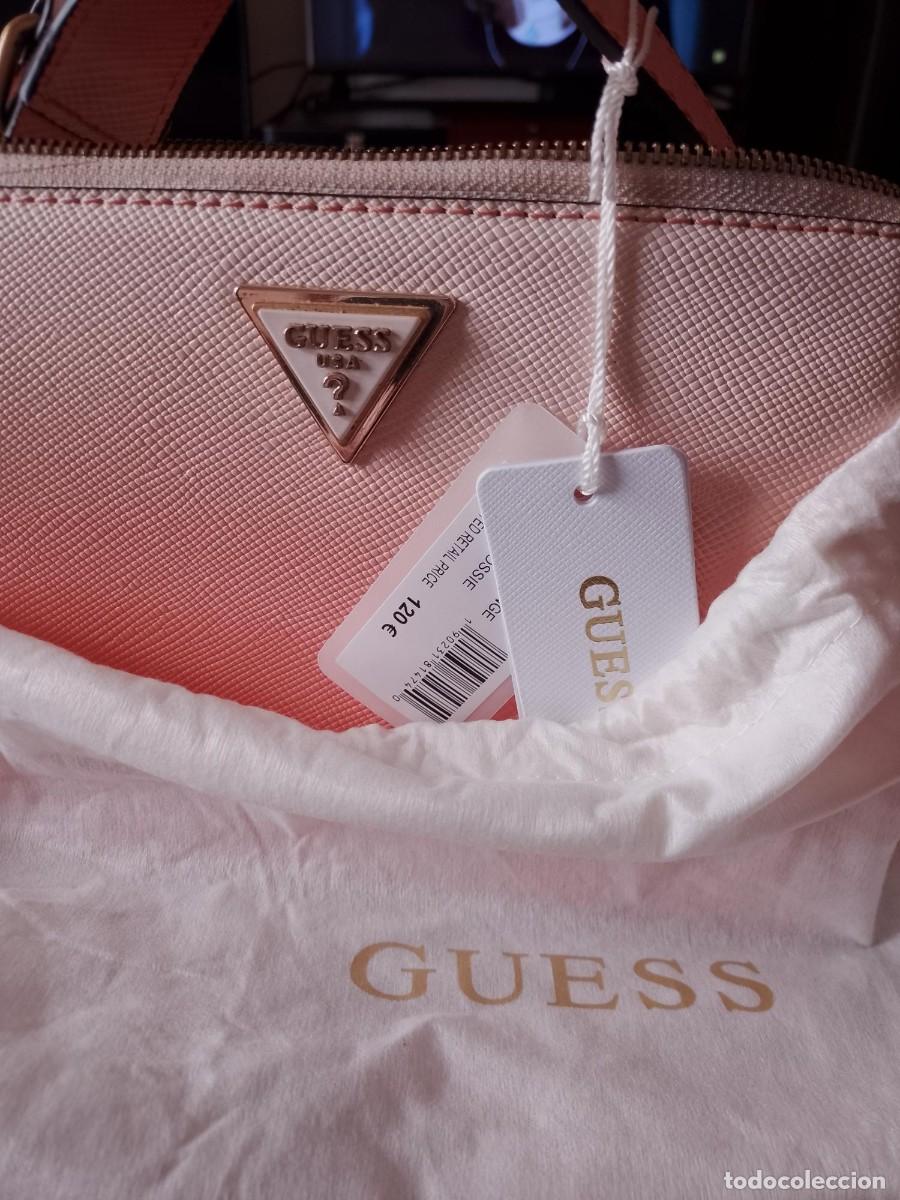 Vintage: Bolso Guess, en color rosa/naranja degradado