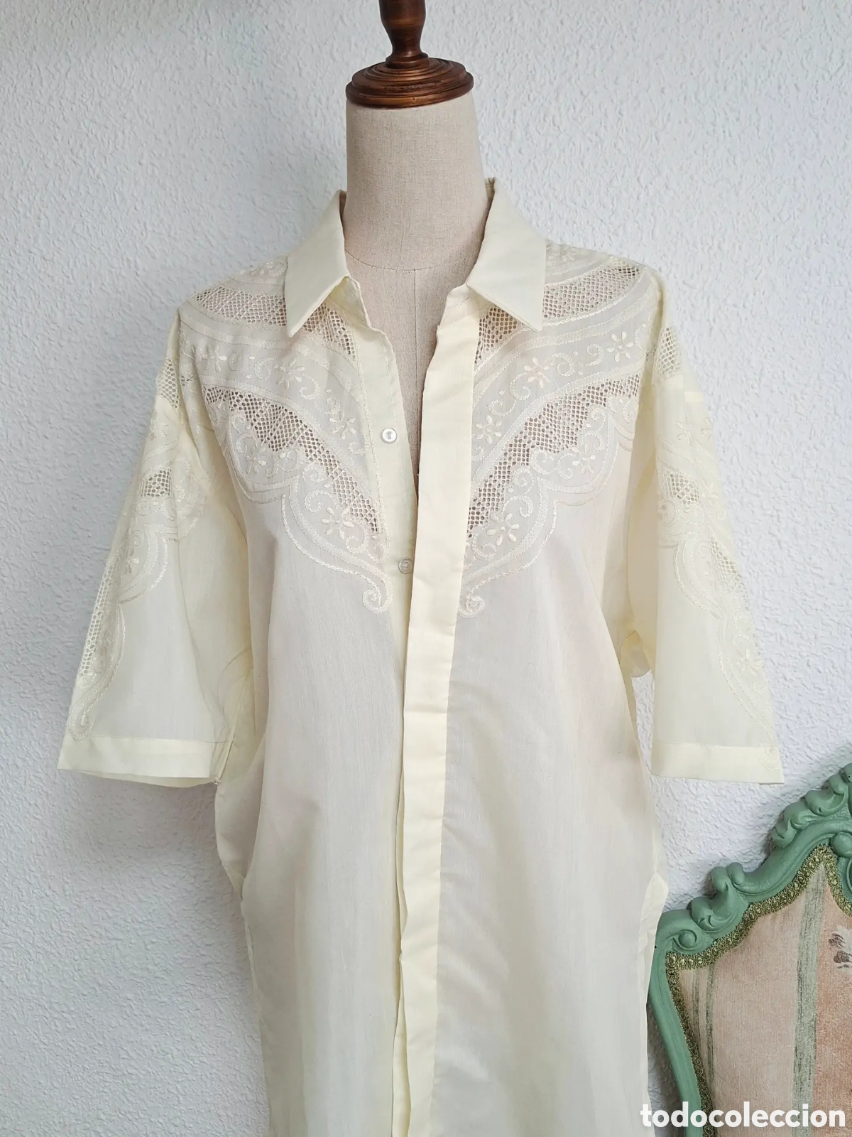 Vintage: Camisa Vintage Barong Tagalog A&ntilde;os 50 Filipinas