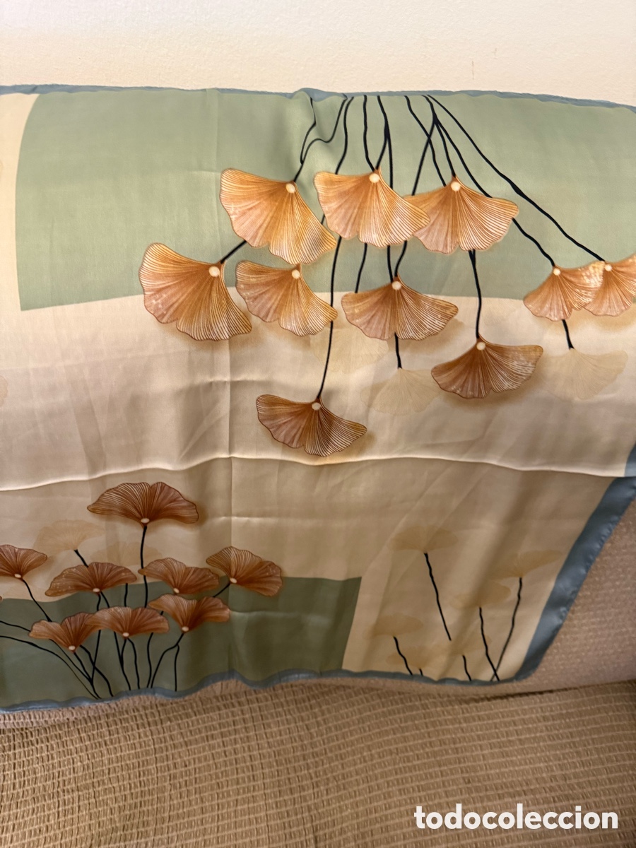 Vintage: Pa&ntilde;uelo precioso celeste