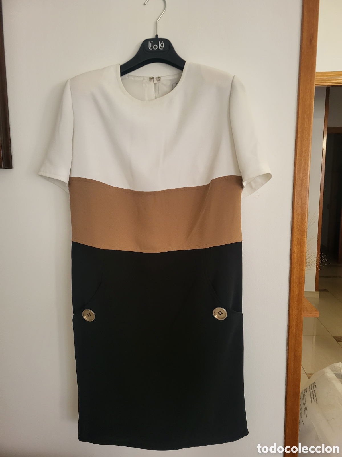 Vintage: Vestido vintage mujer color block