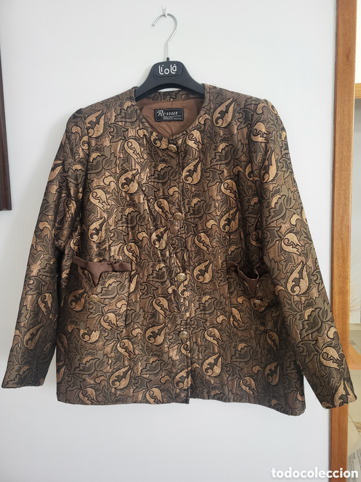 Vintage: Blazer Renuar tonos marrones y dorados