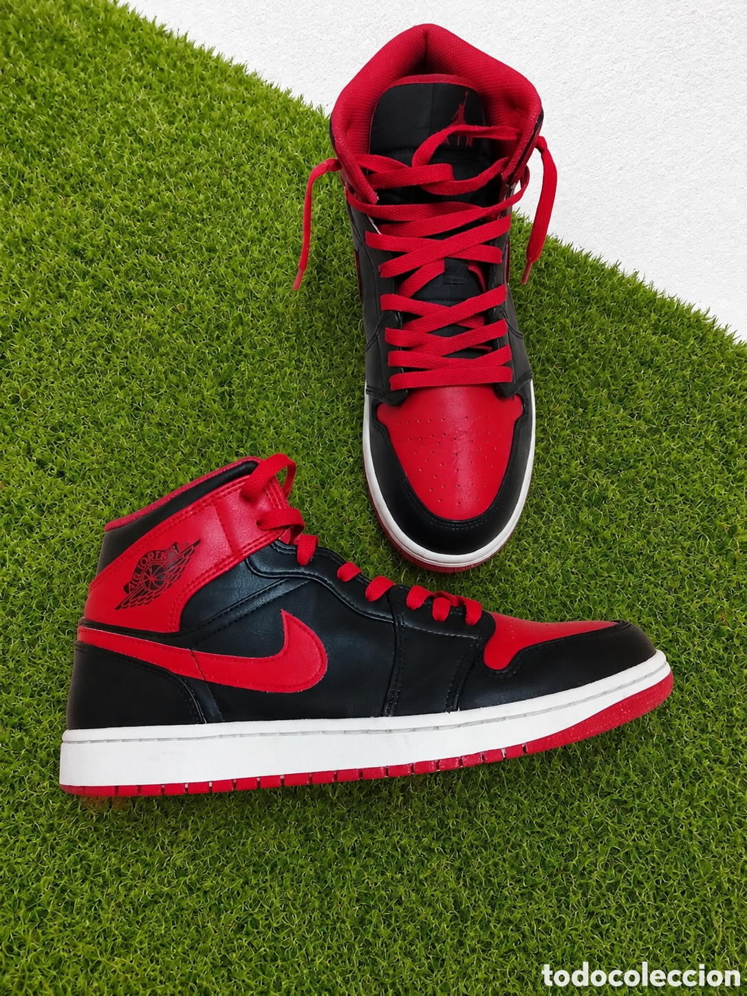 Vintage: Jordan 1 mid rojas para baloncesto