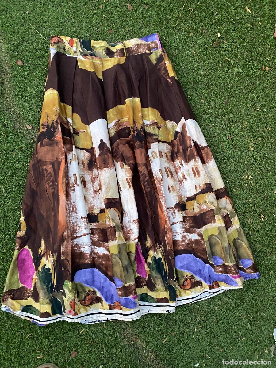 Vintage: Falda estampado art&iacute;stico &oacute;leo - Foto 1